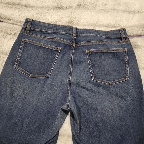 Eileen Fisher frayed crop, size 14 - Picture 2 of 9